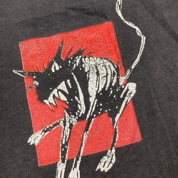 Vintage Rolling Stones Shirt Mens M Black Red 1989 Urban Jungle Europe Tour 80s - Picture 12 of 16